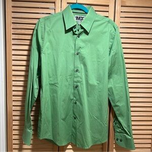 Express Green Men's Button Down Shirt